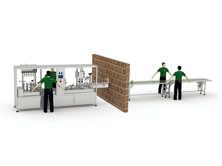 Automatic Water Cream Filling Line (In-line type)