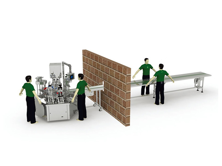 Automatic Water Cream Filling Line (Rotary type)